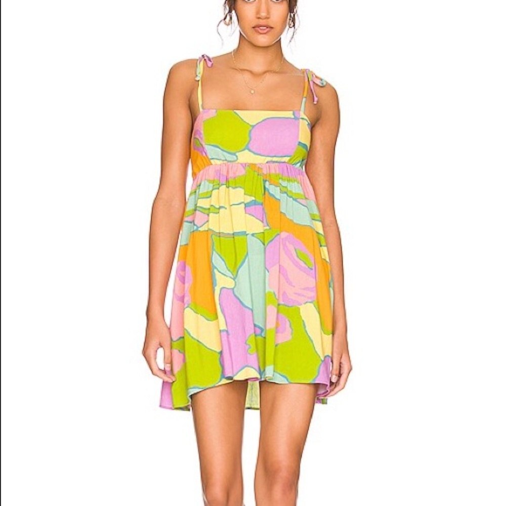 Show Me Your Mumu Gretchen Color Block Mini Dress